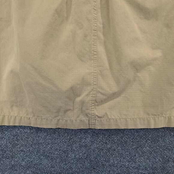 GAP Womens Skirt Tan Size 12 Cotton A-Line Back Pocket Zip Closure - Picture 10 of 11